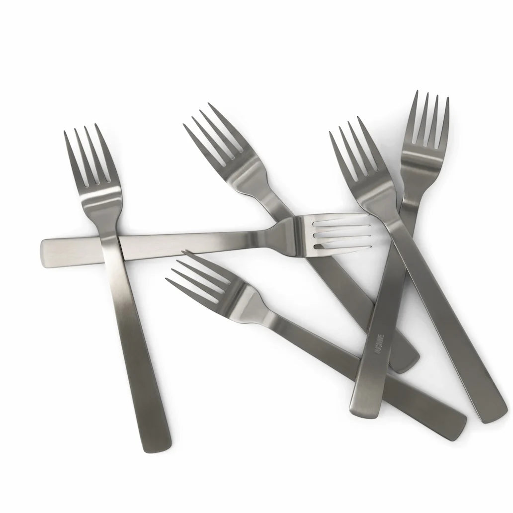 Fork Brushed Stainless (Pack of 6)
