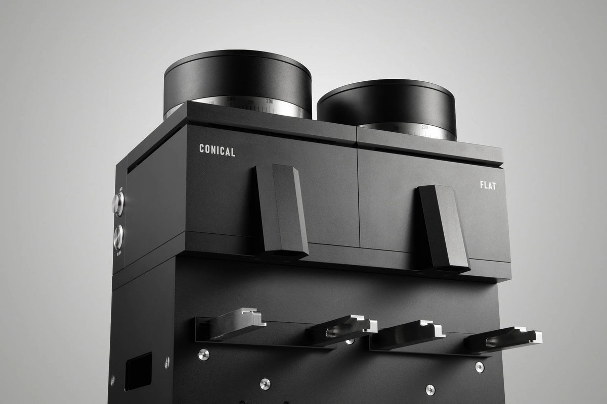 LAGOM GDS in black with twin hoppers and analog controls