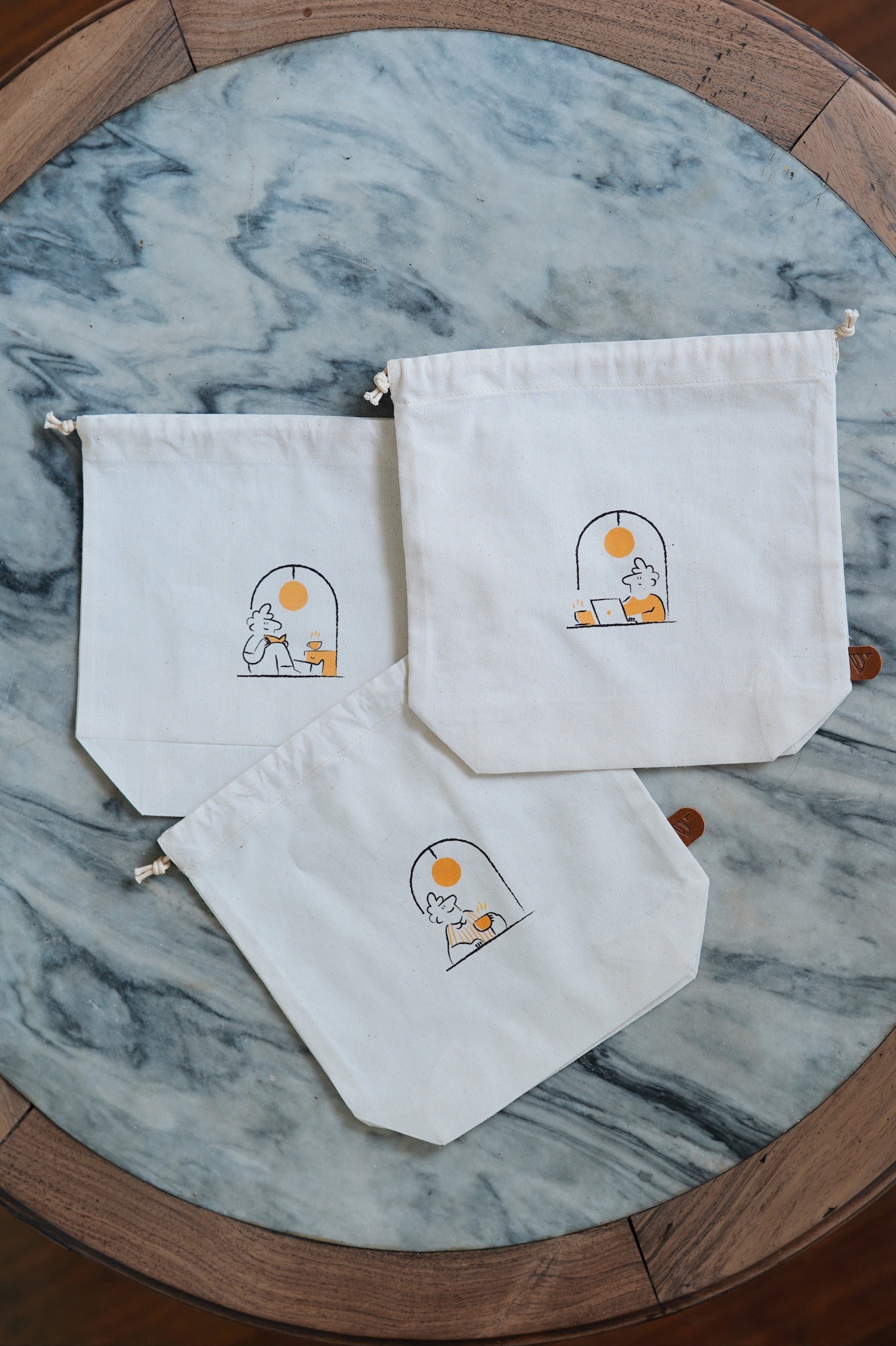 YELLOW STUFF X SHHHH: Pouch