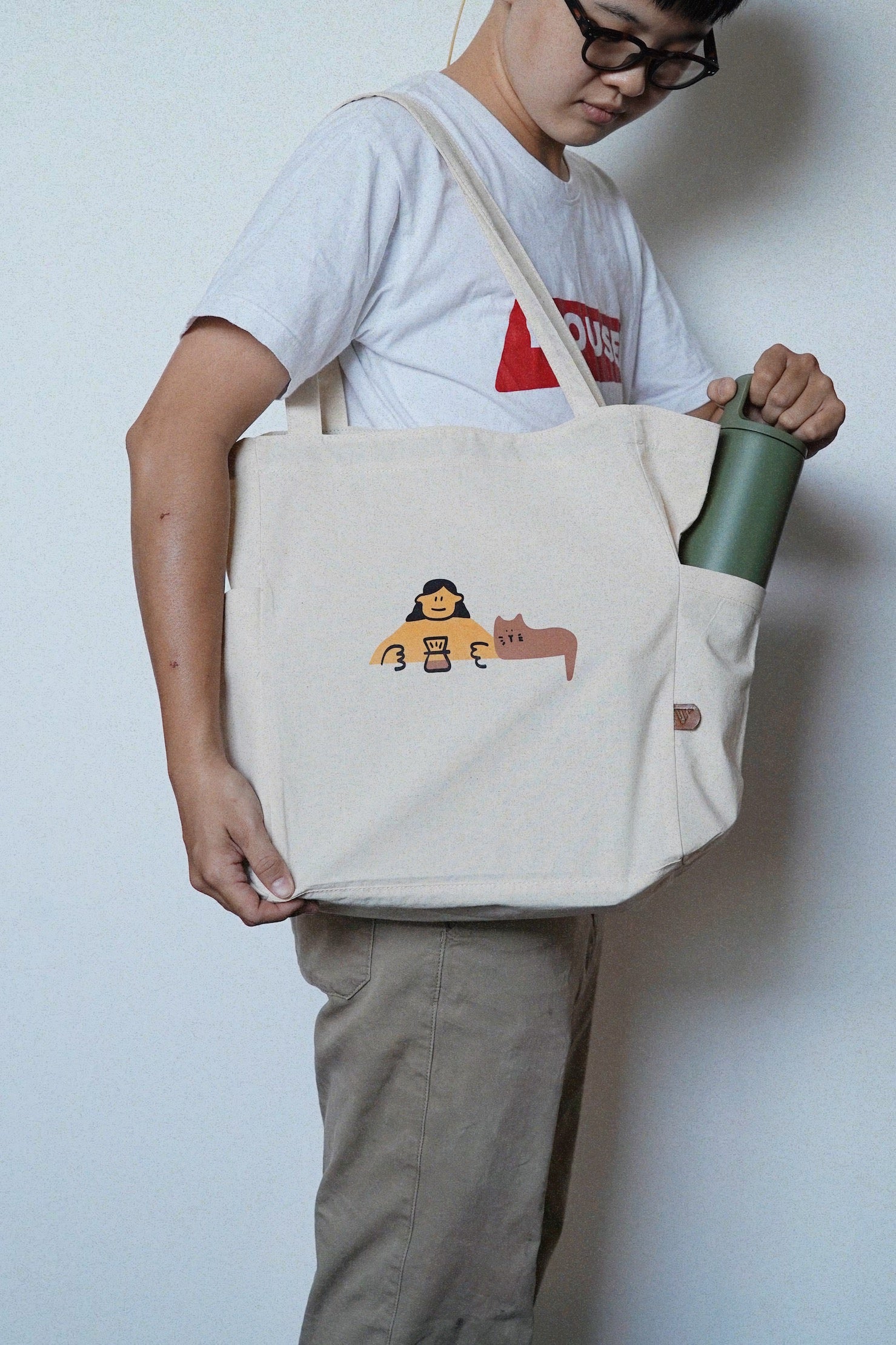 YELLOW STUFF X SHHHH: Tote