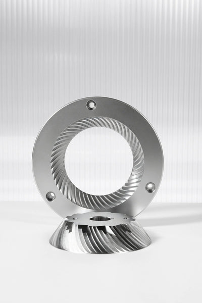 102 mm flat burr detail