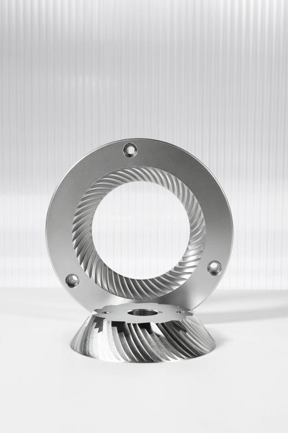 102 mm flat burr detail