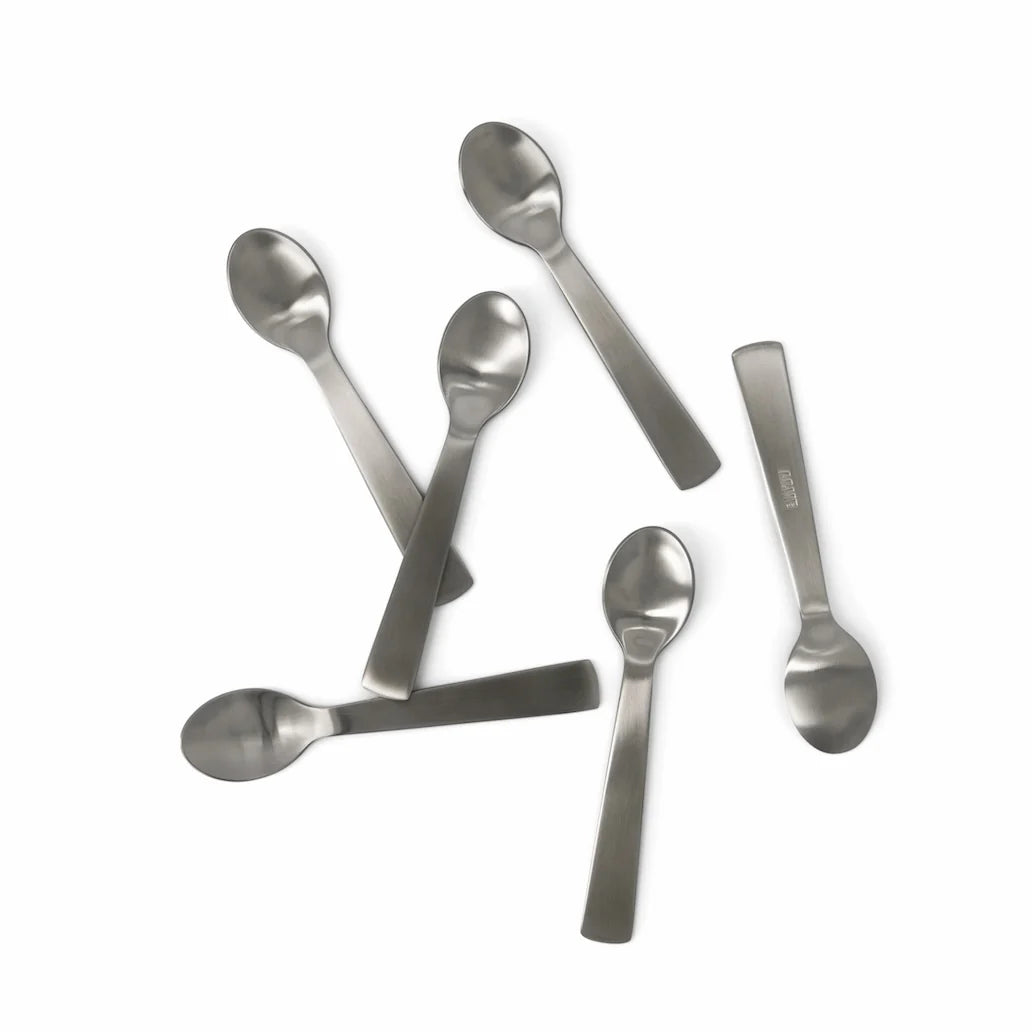 Teaspoons Brushed Stainless (Pack of 6)