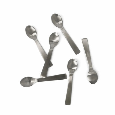 Teaspoons Brushed Stainless (Pack of 6)