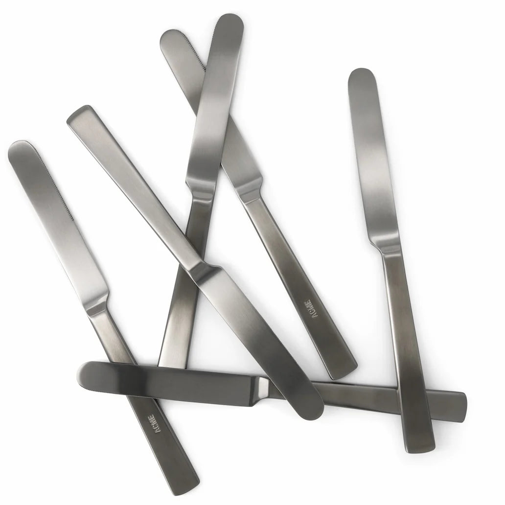 Table knives Brushed Stainless (Pack of 6)