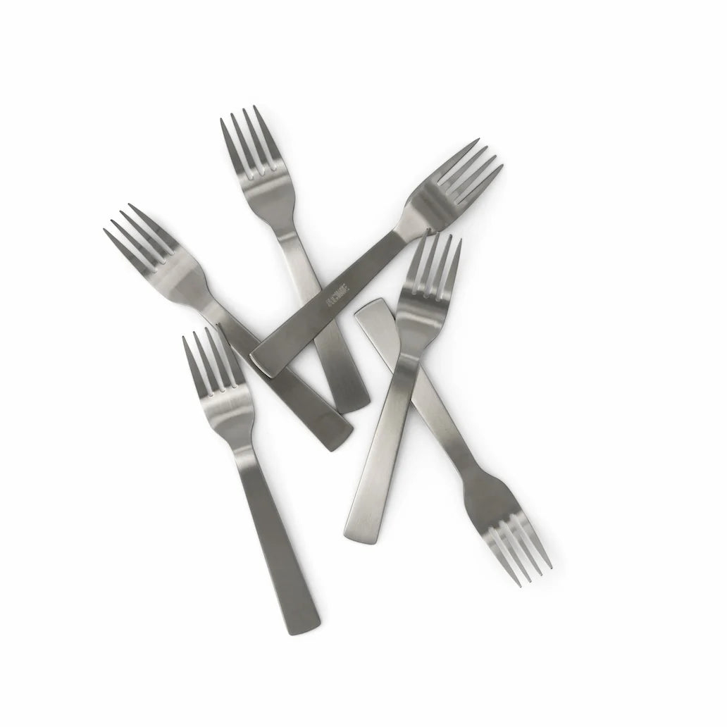 Cake fork Brushed Stainless (Pack of 6)