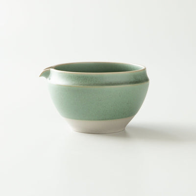 ORIGAMI Katakuchi Matcha Bowl Matsukaze Green detail